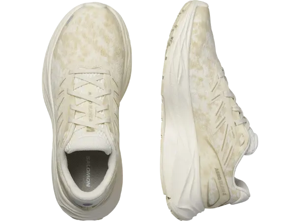 Salomon Aero Glide 2 W Løpesko Vanilla/White, maksdempet løpesko 
