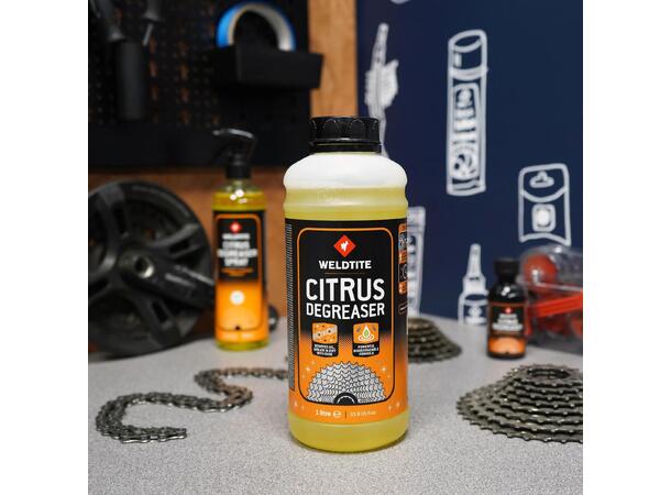 Weldtite Citrus Degreaser, 1000ml Effektiv sitrusrens for drivverk og kjed 