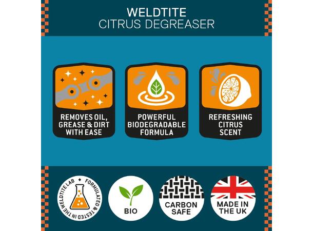 Weldtite Citrus Degreaser, 1000ml 
