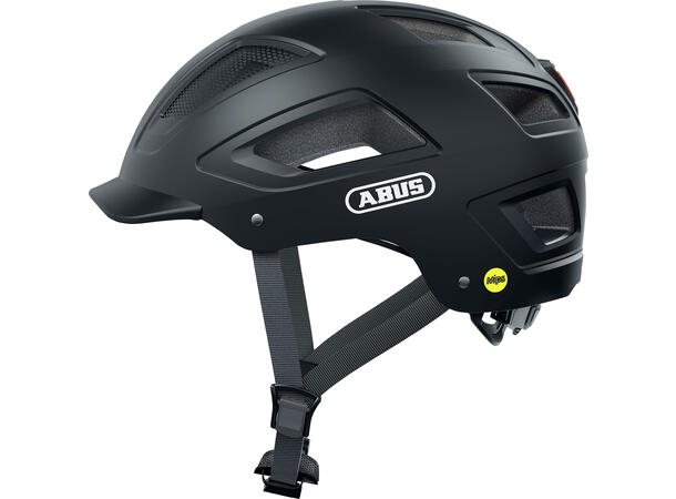 Abus Hjelm Hyban 2.0 MIPS, velvet black Sykkelhjelm med Mips og skjerm
