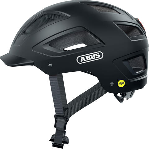 Abus Hjelm Hyban 2.0 MIPS, velvet black Sykkelhjelm med Mips og skjerm