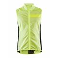 Craft ADV Essence Light Wind Vest M Flumino yellow, synlig sykkelvest