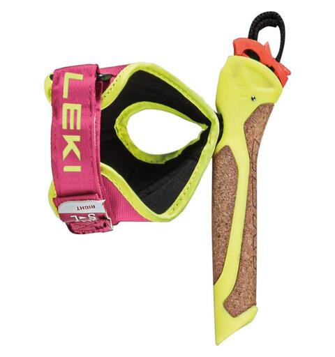 Leki Nordic FRT4 Håndtak M/L/XL - Pink Høyytelses håndtak/stropp-kombinasjon