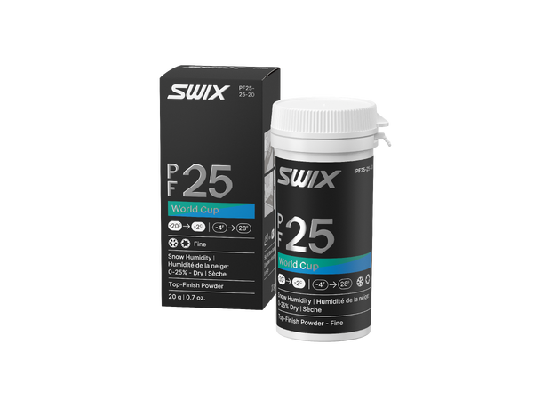 Swix PF25 WC Powder Fine Dry | -20/-2 Toppfinishpulver for, tørt nysnøføre. 
