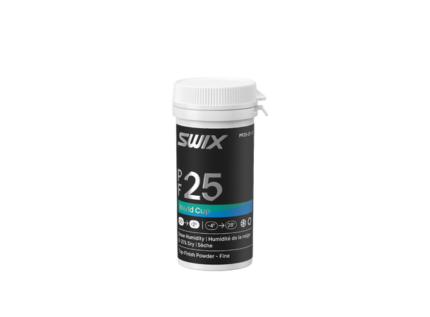 Swix PF25 WC Powder Fine Dry | -20/-2 Toppfinishpulver for, tørt nysnøføre. 