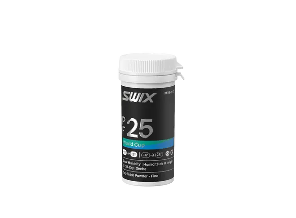 Swix PF25 WC Powder Fine Dry | -20/-2 Toppfinishpulver for, tørt nysnøføre. 