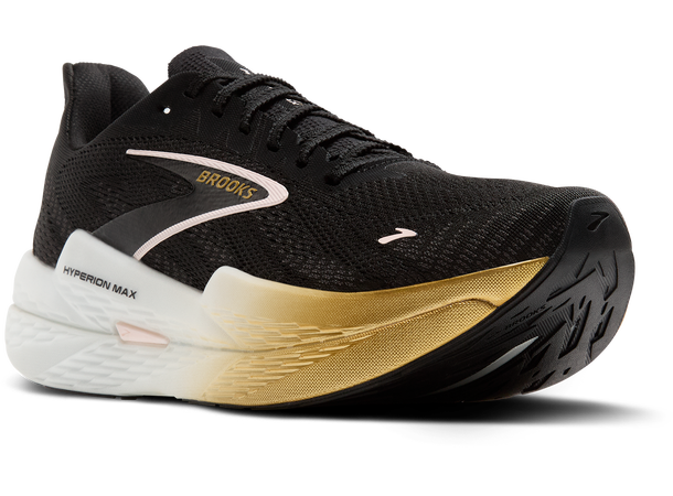 Brooks Hyperion Max 2 Women Black/gold/pink, responsiv supertrainer 