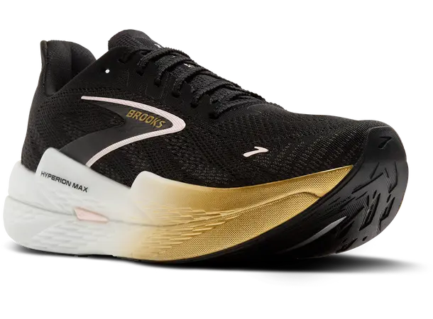 Brooks Hyperion Max 2 Women Black/gold/pink, responsiv supertrainer 