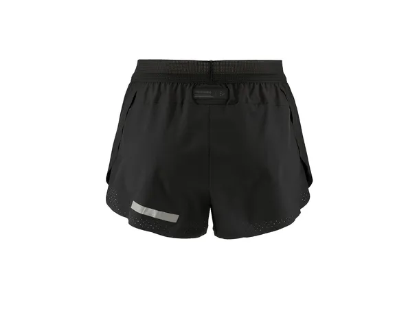 Craft PRO Hypervent Split Shorts 2 W Lett løpeshorts med splitt, sort 