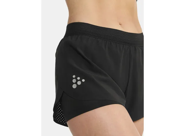 Craft PRO Hypervent Split Shorts 2 W Lett løpeshorts med splitt, sort 