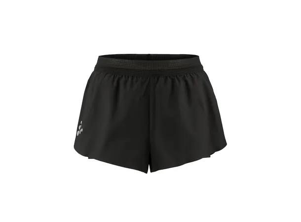 Craft PRO Hypervent Split Shorts 2 W Lett løpeshorts med splitt, sort 