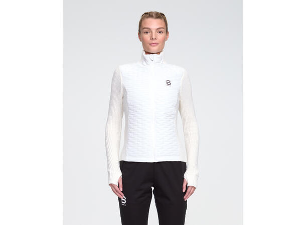 Dæhlie Full Zip Comfy Wmn Varm full-zip genser, Snow white 