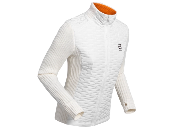 Dæhlie Full Zip Comfy Wmn Varm full-zip genser, Snow white 