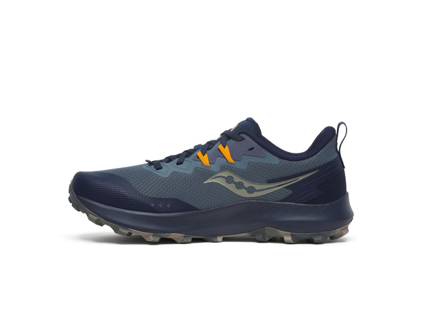 Saucony Peregrine 14 Herre Terrengløpesko, Dusk/navy