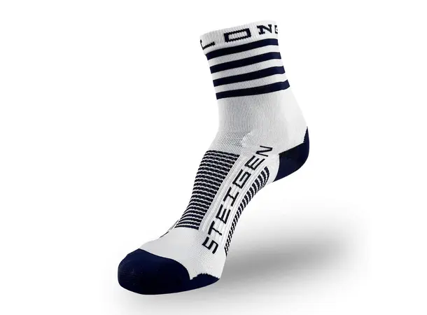 Steigen Løpesokker 1/2 Geelong Hvit/blå Lette sokker for sport, one size 