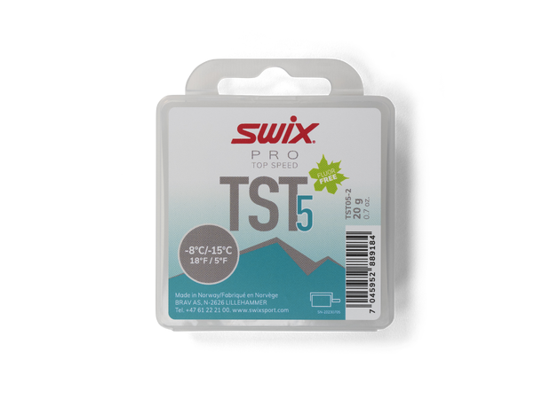 Swix TS5 Turbo Turkis -8/-15 20g Fluorfri toppingsåpe for kalde forhold