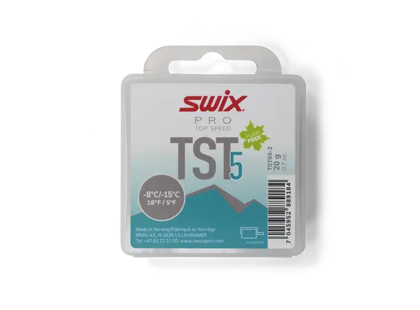 Swix TS5 Turbo Turkis -8/-15 20g Fluorfri toppingsåpe for kalde forhold 