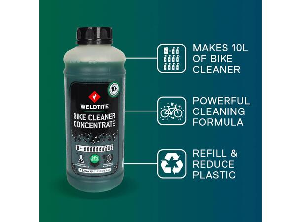 Weldtite Bike Cleaner Concentrate 1L Konsentrat som gir minst 10L sykkelrens 