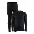 Craft Core Warm Baselayer Set M Sort XXL Varmt superundertøy-sett