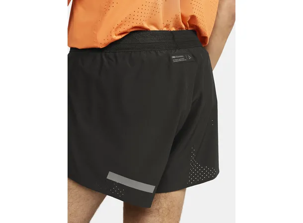 Craft PRO Hypervent Split Short 2 M Løpe-shorts med splitt, Sort 