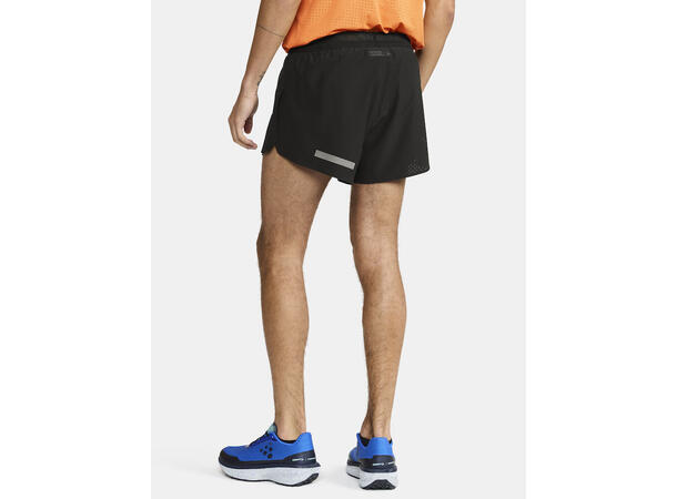 Craft PRO Hypervent Split Short 2 M Løpe-shorts med splitt, Sort 