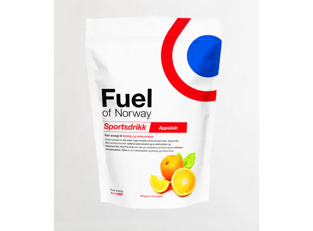 Fuel of Norway Sportsdrikke Appelsin 0,5kg, appelsinsmak