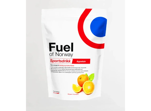Fuel of Norway Sportsdrikke Appelsin 0.5 kg, smak av appelsin 