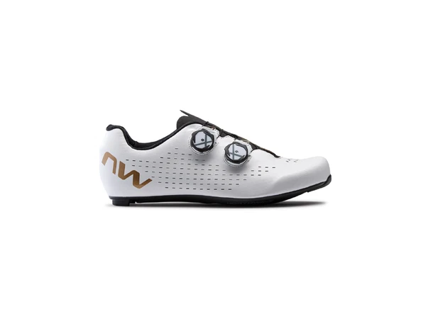 Northwave Revolution 3 Road White Landeveissko, White/bronze, Carbon inser 