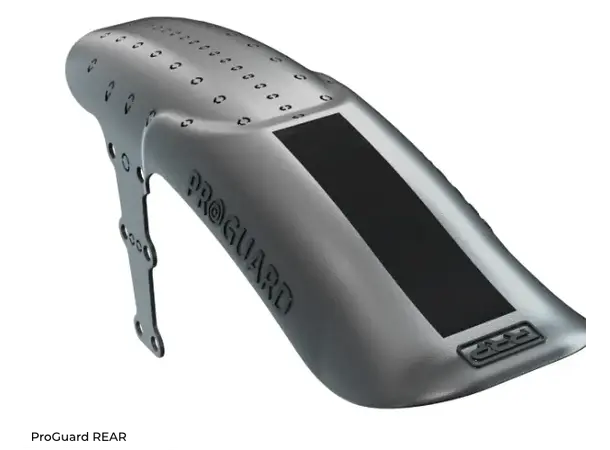 RRP ProGuard Rear MINI Bakskjerm Sort Til Bakramme, opptil 3" dekk, 325mm,127g 