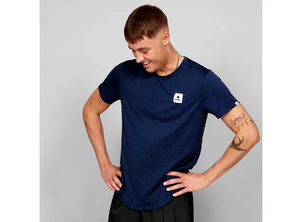 SAYSKY Clean Combat Pro T-shirt Lett og luftige løpe t-skjorte, blå 