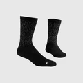 SAYSKY Combat Reflective High Socks, S/M Sorte sokker med reflekterende detaljer