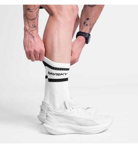 SAYSKY Pace High Socks Komfortabel ribbestrikket sokk