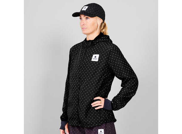 SAYSKY W Reflective Polka Blaze Jacket Lett, vindtett løpejakke for kvinner