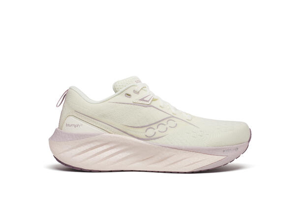 Saucony Triumph 22 Løpesko Dame Vanilla, komfortabel mengdeløpesko