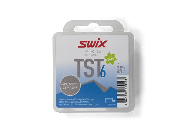 Swix TS6 Turbo Blå -4/-12 20g Fluorfri toppingsåpe 