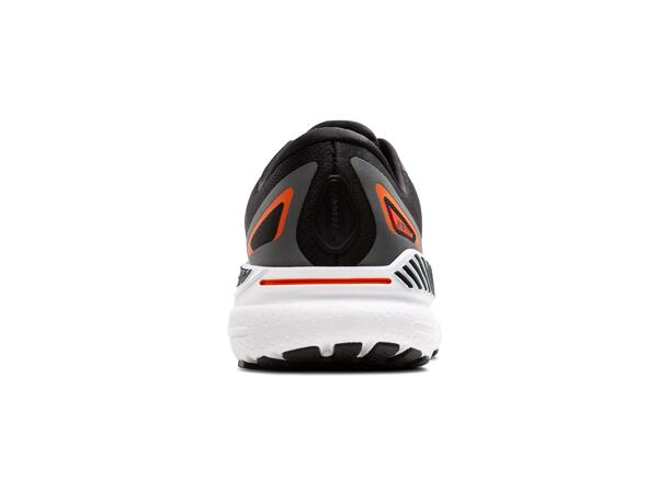 Brooks Adrenaline GTS23 Herre Black/mandarin red/silver, stabile sko