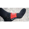 Compressport Pro Racing Socks Winter Run 39-41 Black/High Risk Red