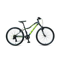 DBS Intruder X3 24'' Juniorsykkel 7gir, Sort/lime