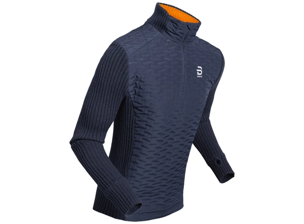 Dæhlie Half Zip Comfy 2.0 Navy Blue Strikket genser for aktive dager 