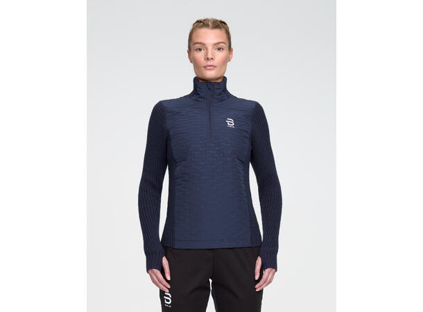 Dæhlie Half Zip Comfy 2.0 Wmn Navy blue, strikket genser 