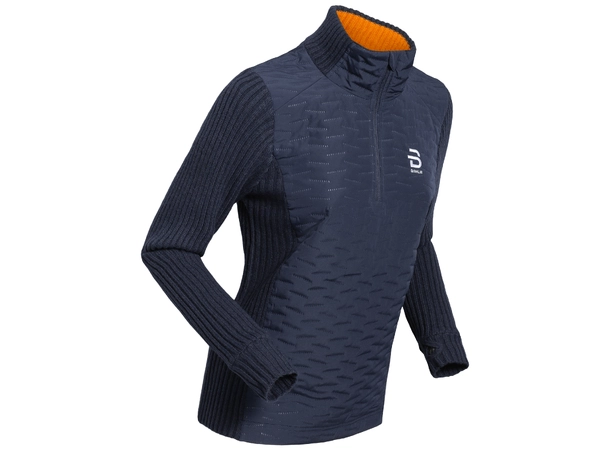 Dæhlie Half Zip Comfy 2.0 Wmn Navy blue, strikket genser 