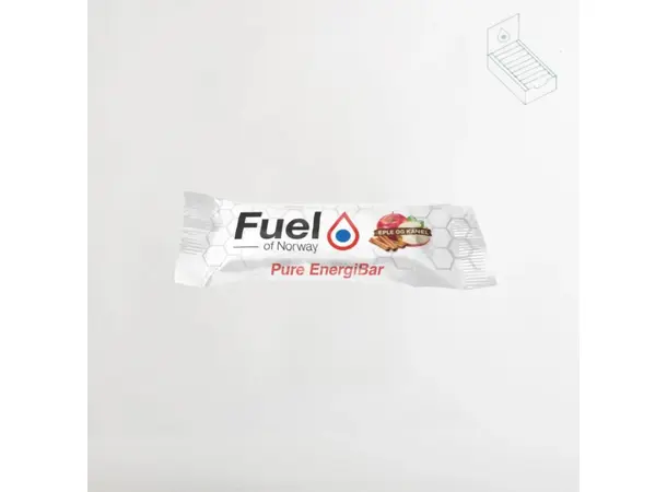 Fuel of Norway Energibar Eple&Kanel 50g, glutenfri, 32g karbohydrater 