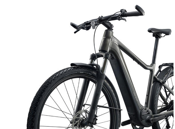 Giant Explore E+ LTD DD L Stealth Chome SyncDrive Sport2, 75 Nm, 625Wh, elsykkel 