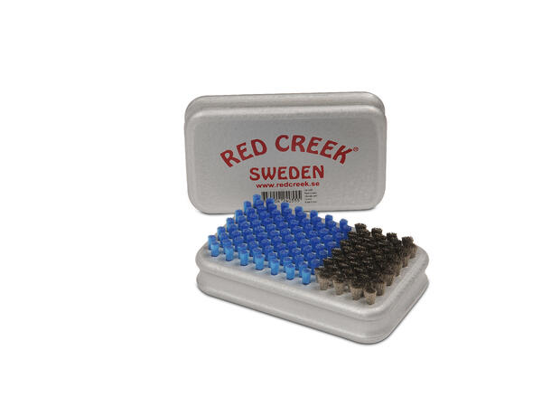 Red Creek Håndbørste stål/blå nylon Rektangulær kombi håndbørste
