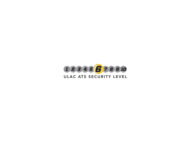 Uläc Steel Kombat Kjettinglås Sort Kode, 7mm x1000mm, 1220gr, Level 6 