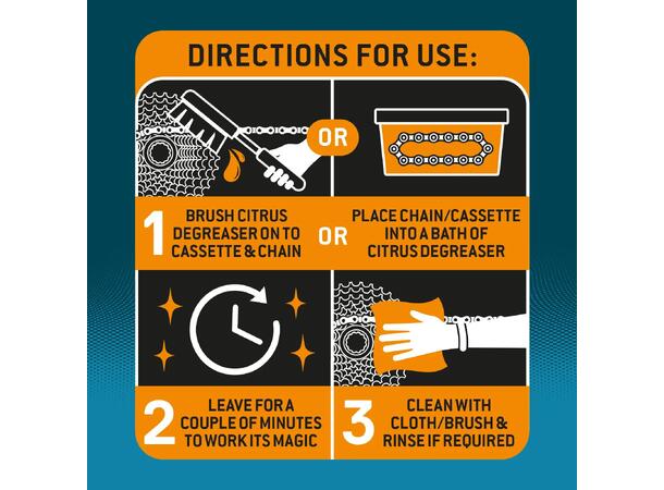 Weldtite Citrus Degreaser Aerosol, 400ml Effektiv sitrusrens for drivverk og kjed 