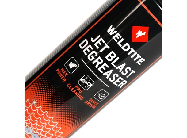 Weldtite JetBlast Degreaser Spray, 500ml Kraftig jetspray for rask drivverksvask 