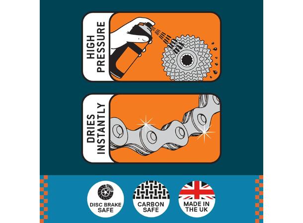 Weldtite JetBlast Degreaser Spray, 500ml Kraftig jetspray for rask drivverksvask 