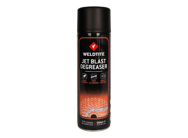 Weldtite JetBlast Degreaser Spray, 500ml Kraftig jetspray for rask drivverksvask 