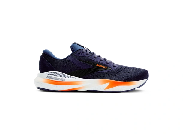 Brooks Adrenaline GTS 24 Herre Peacoat/orange/white, stabil sko 